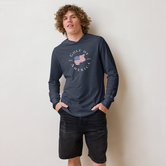 USA GOA Long-Sleeve Hoodie Tee - Golf of America