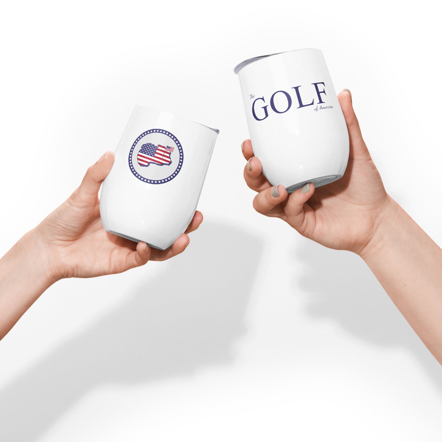 USA 12oz GOA Wine Tumbler - Golf of America