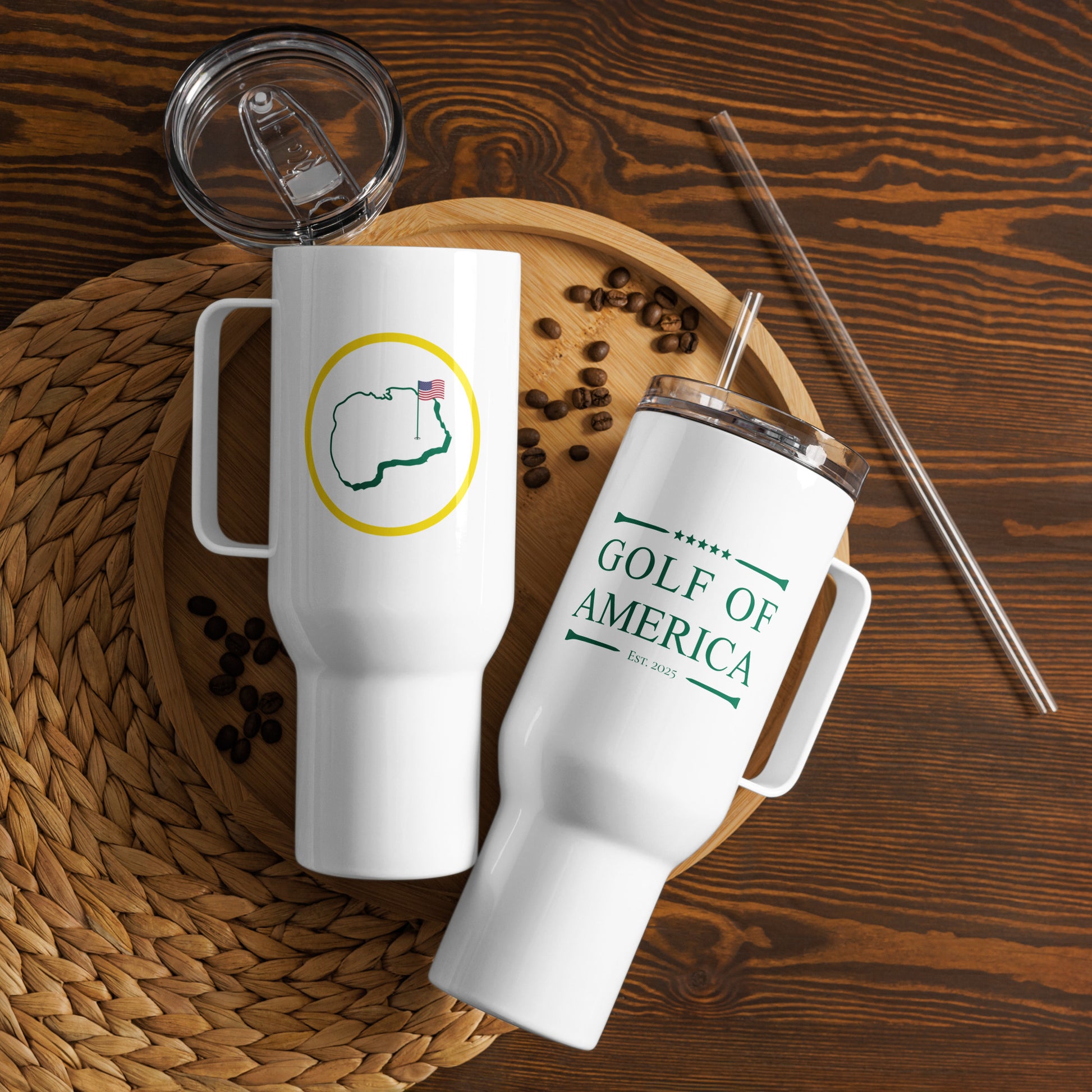 Golf of America 40oz Tumbler with Straw - Majors Collection - Golf of America