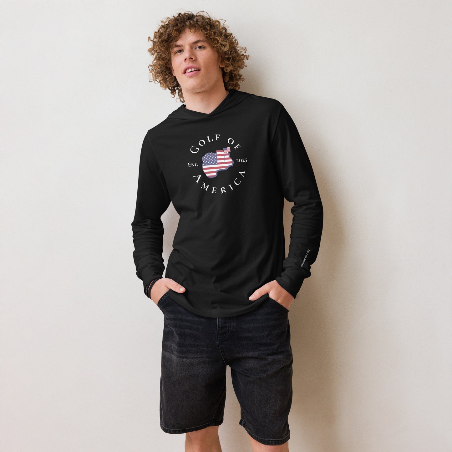 USA GOA Long-Sleeve Hoodie Tee - Golf of America