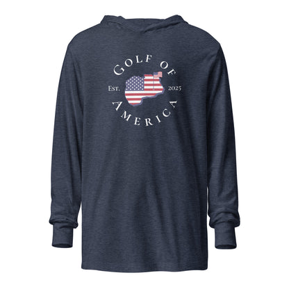 USA GOA Long-Sleeve Hoodie Tee - Golf of America