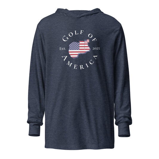 USA GOA Long-Sleeve Hoodie Tee - Golf of America