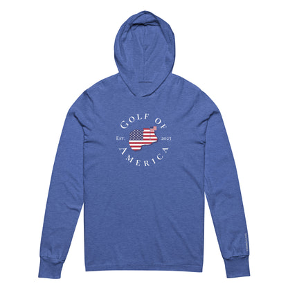 USA GOA Long-Sleeve Hoodie Tee - Golf of America