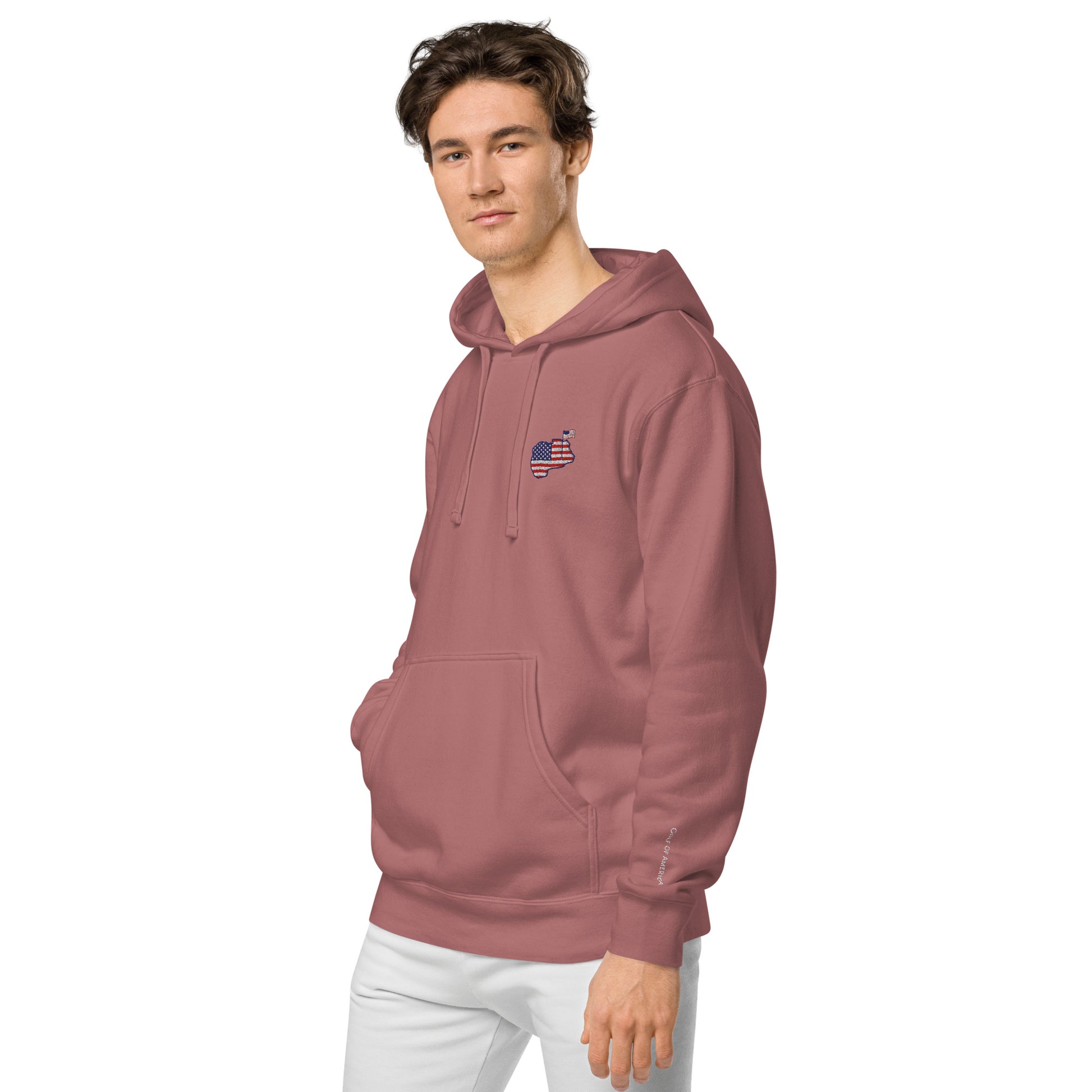 USA GOA Premium Hoodie - Embroidered Logo - Golf of America