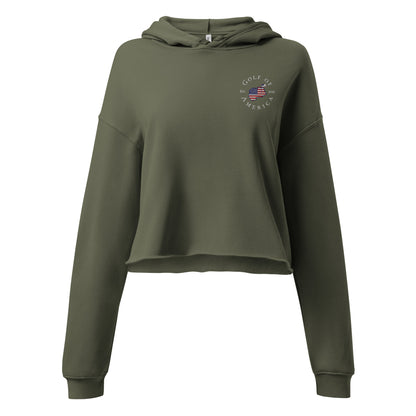 Golf of America USA Crop Hoodie
