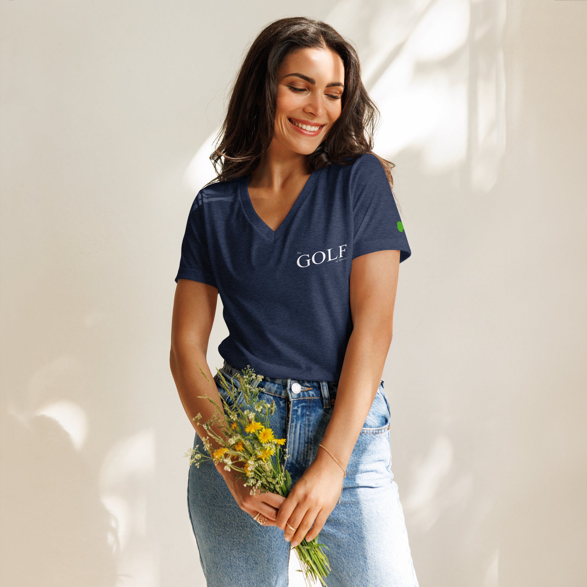 The Golf Classic Relaxed V-Neck Tee - Golf of America
