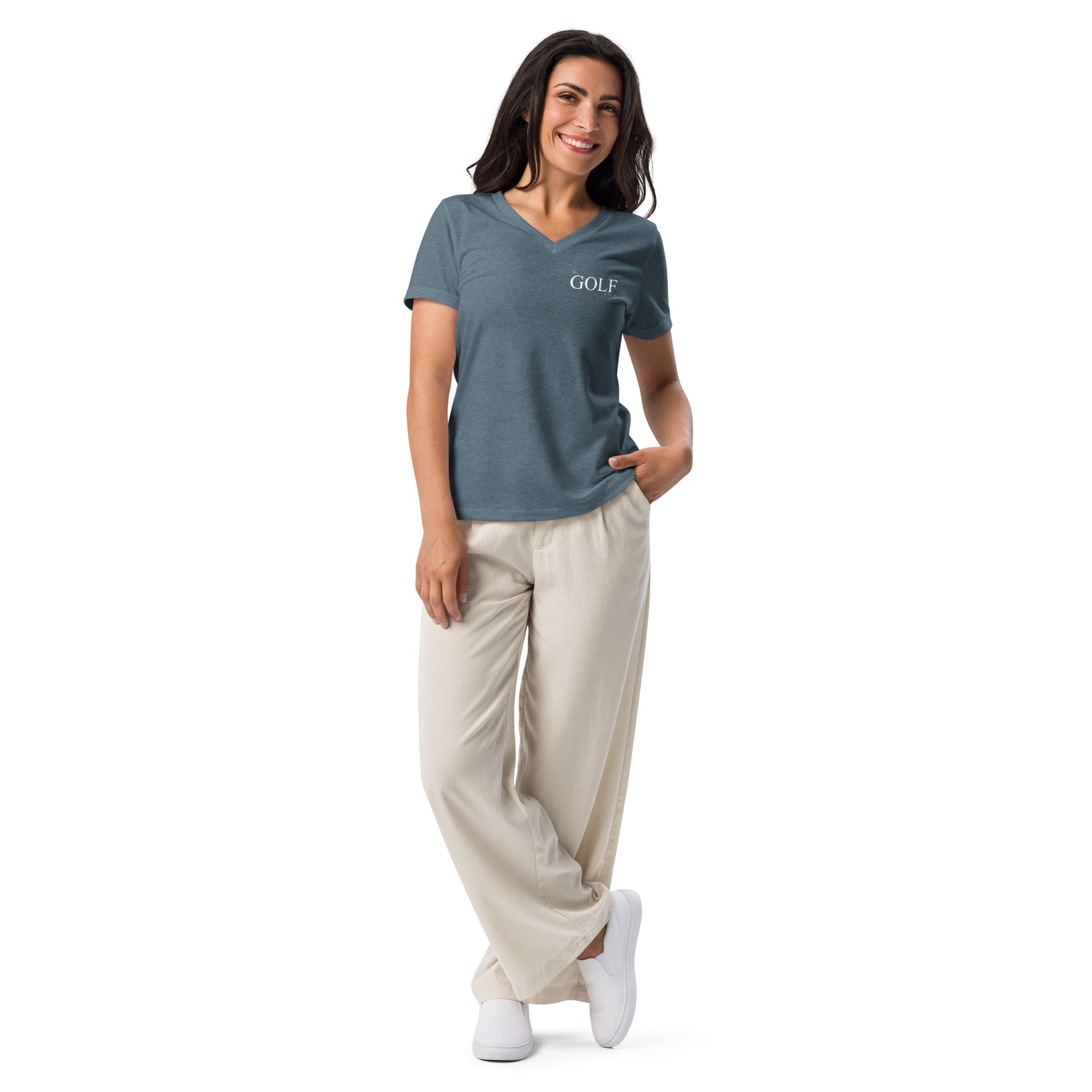 The Golf Classic Relaxed V-Neck Tee - Golf of America