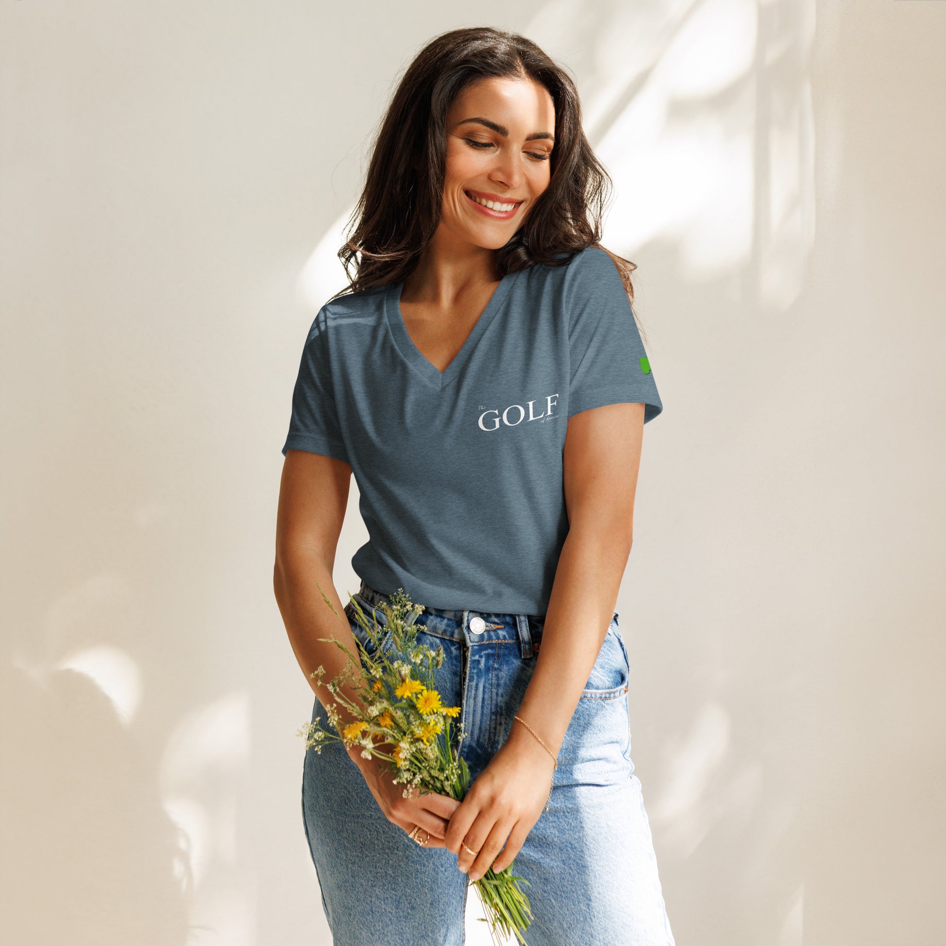 The Golf Classic Relaxed V-Neck Tee - Golf of America
