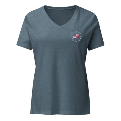 USA GOA Relaxed V-Neck Tee - Golf of America