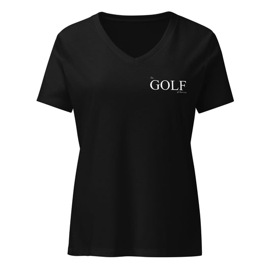 The Golf USA Relaxed V-Neck Tee - Golf of America
